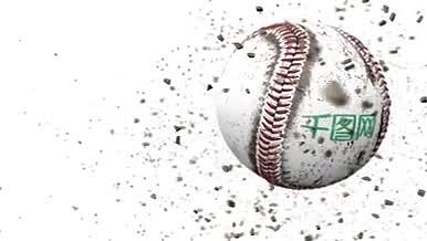 棒球主题logo标志AE模板视频的预览图